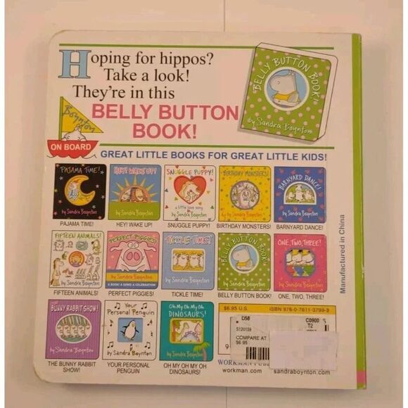 Belly Button Book (Boynton on Board) - Board book By Boynton, Sandra - GOOD - Picture 2 of 7